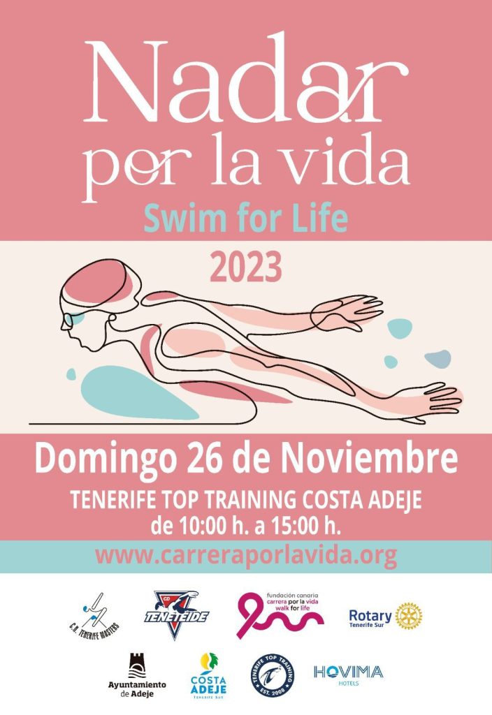 Cartel Nadar por la Vida 2023